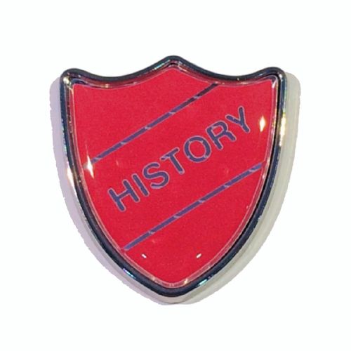 HISTORY shield badge